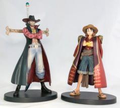 One Piece - Figurines Mihawk et Luffy, collection Grandline Men Vol.3