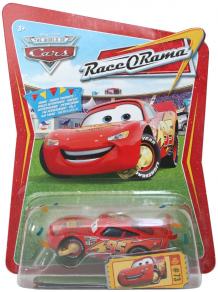 Mattel : Race O Rama - Jaune N°073 - Flash McQueen avec sabot (Pixar)