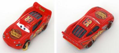 Mattel : Race O Rama - Jaune N°073 - Flash McQueen avec sabot (Pixar)