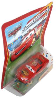 Mattel : Race O Rama - Jaune N°073 - Flash McQueen avec sabot (Pixar)