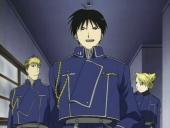 Le colonel Roy Mustang et 2 adjoints