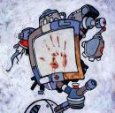 Martyr, peinture tirée de Back de Diamonds, Spades, Hearts & Clubs' par Mike Shinoda