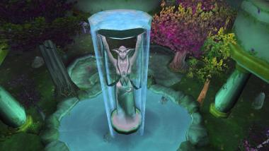 Statue d'Elune à Teldrassil (world of Warcraft)