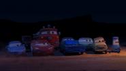 Sally Carrera dans le court métrage Martin et la lumière fantôme (Cars - Pixar)