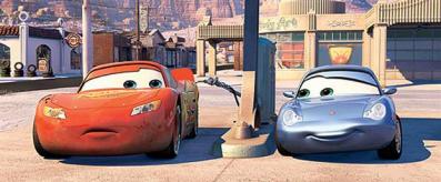 Sally propose à Flash une balade (Cars - Pixar)