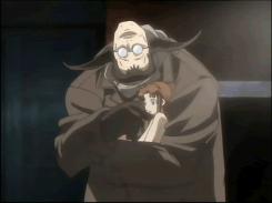 Dans la série Shô Tucker est transformé en chimère et réussit à recréer le corps sans âme de sa fille Nina (Fullmetal Alchemist)