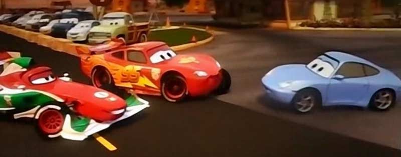 Sally rencontre Francesco (Pixar - Cars)