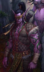 Illidan sur la couverture du livre war of the anciens