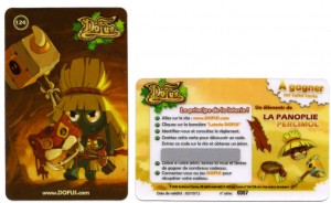 Carte de Loterie Dofus fournie avec la Box Collector