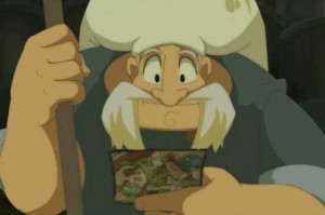 Alibert lit la carte postale de Yugo