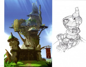 Château des Miss moches (Page 42 du Tome 2 de l'Art Book de Wakfu)