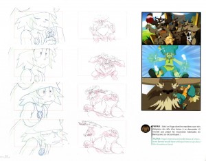 Layout de l'épisode 5 (Page 94 du Tome 2 de l'Art Book de Wakfu)