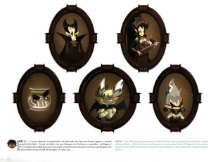 Le château de Vampyro regorge de détails (Page 44 du Tome 3 de l'Art Book de Wakfu)