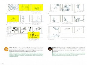 Extrait de story board de l'épisode 5 (Page 84 du Tome 3 de l'Art Book de Wakfu)