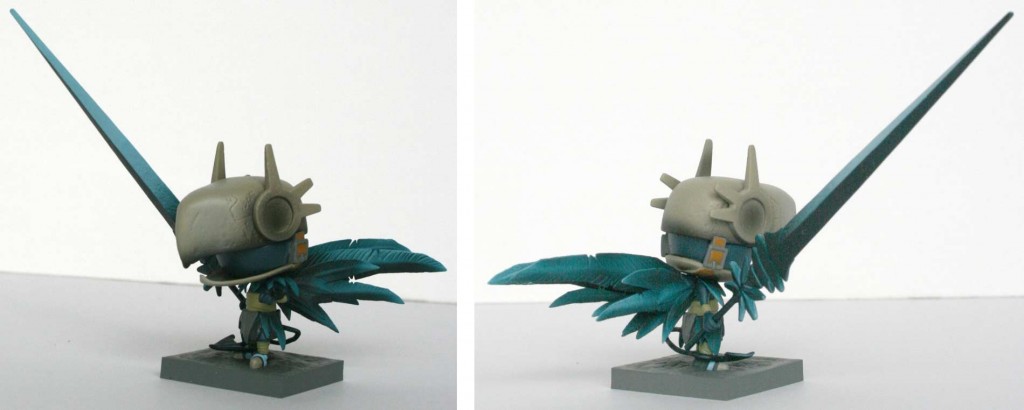 Wakfu Heroes 1 - figurine SD du Corbeau Noir (trois quart)