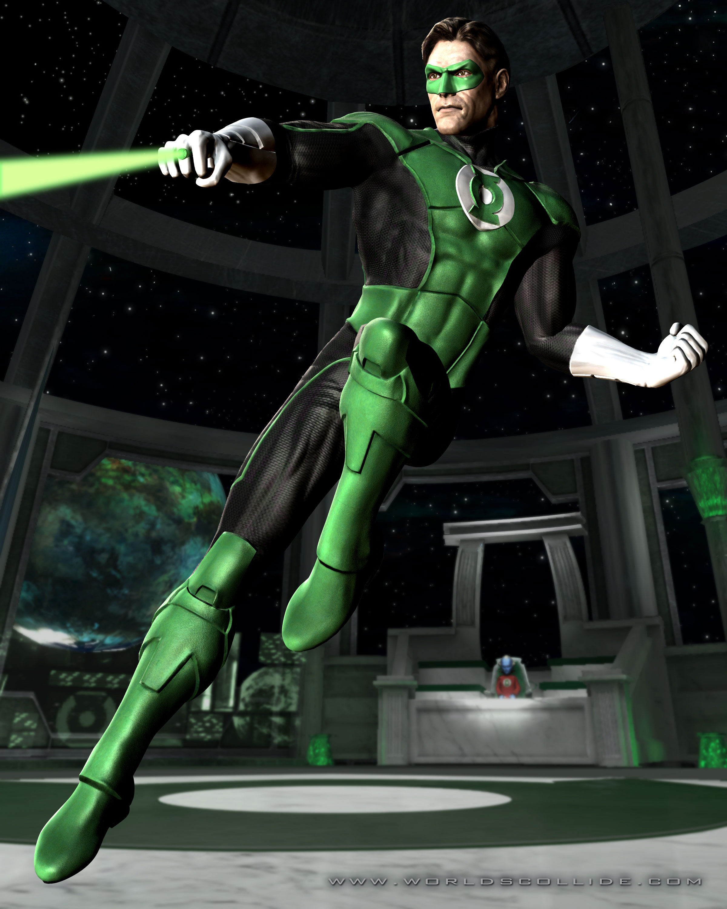 Green-Lantern en action