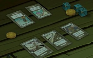 Des gardes sadidas jouent au jeu de cartes Wakfu TCG