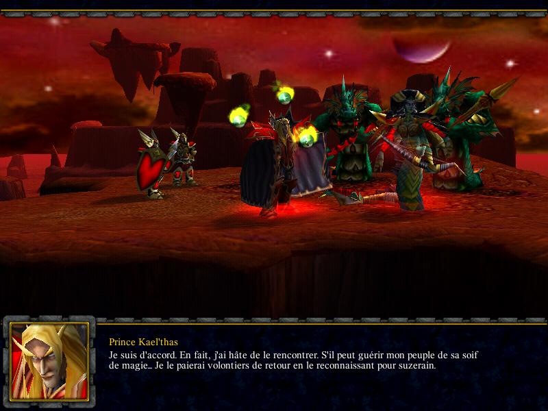 frozen_throne_kael_vassal_illidan Kael'Thas entouré de Dame Vashj et de nagas