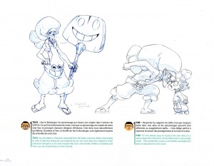 le design de Xav le boulanger est inspiré de Xavier Houssin (le chef character designer de la série)