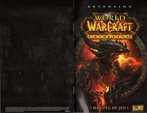 Couverture de la notice du jeu Cataclysm (World of Warcraft)