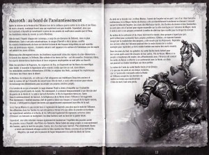 Page 12 et 13 de la notice du jeu Cataclysm (World of Warcraft)