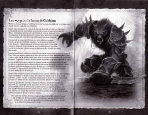 Page 14 et 15 de la notice du jeu Cataclysm (World of Warcraft)