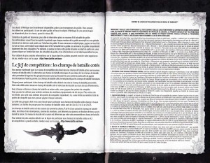 Page 24 et 25 de la notice du jeu Cataclysm (World of Warcraft)