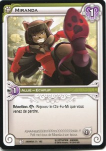 Carte de Miranda dans Wakfu TCG