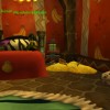 Intérieur Gobelin dans World Of Warcraft. Comme on peut le voir, on rêve bien sur un lit... à côté de tas de pièces d'or