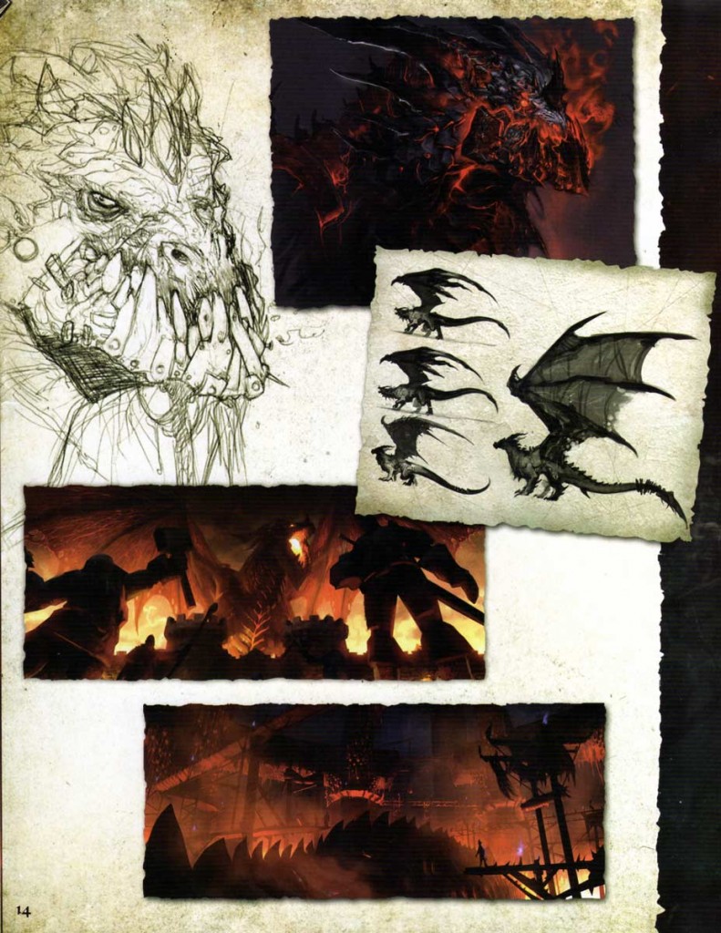 Page 14 de l'Art book Cataclysm (World of Warcraft) 