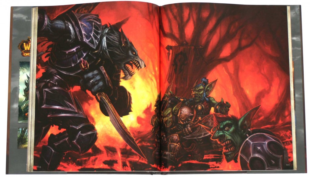 Page 104 de l'Art book Cataclysm (World of Warcraft)