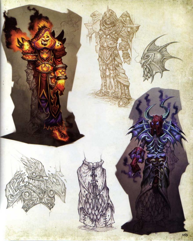 Page 169 de l'Art book Cataclysm (World of Warcraft)