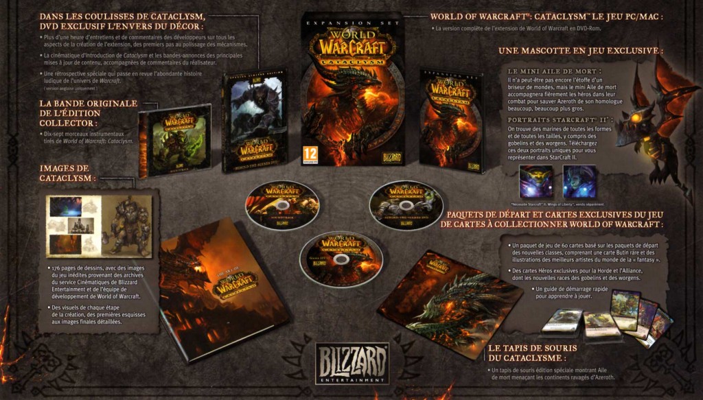 Contenu de la Box Collector de Cataclysm (World of Warcraft)