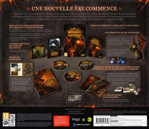 Feuille de description du contenu de la Box Collector Cataclysm (World of Warcraft)