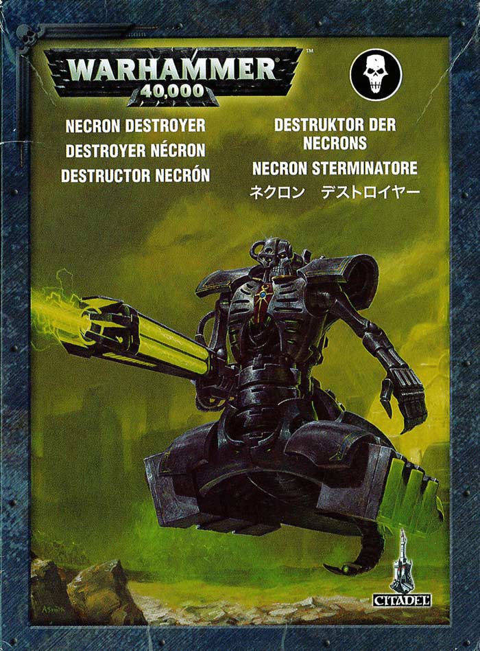 Packaging du Destroyer Necron (Warhammer 40.000)