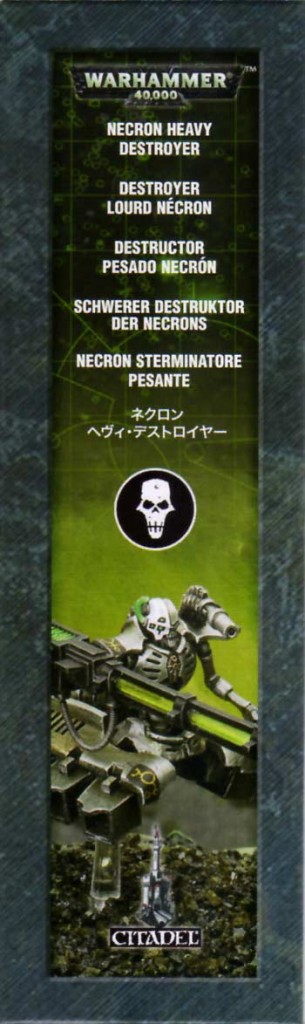 côté gauche du Packaging du Destroyer Lourd (Warhammer 40.000)