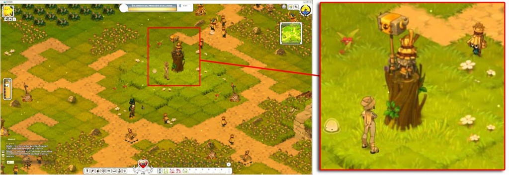 Dans le MMO Wakfu il y a le village des flaqueux avec la statue de Persimol