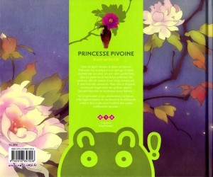 Dos de la couverture de Princesse Pivoine (nobi nobi !)