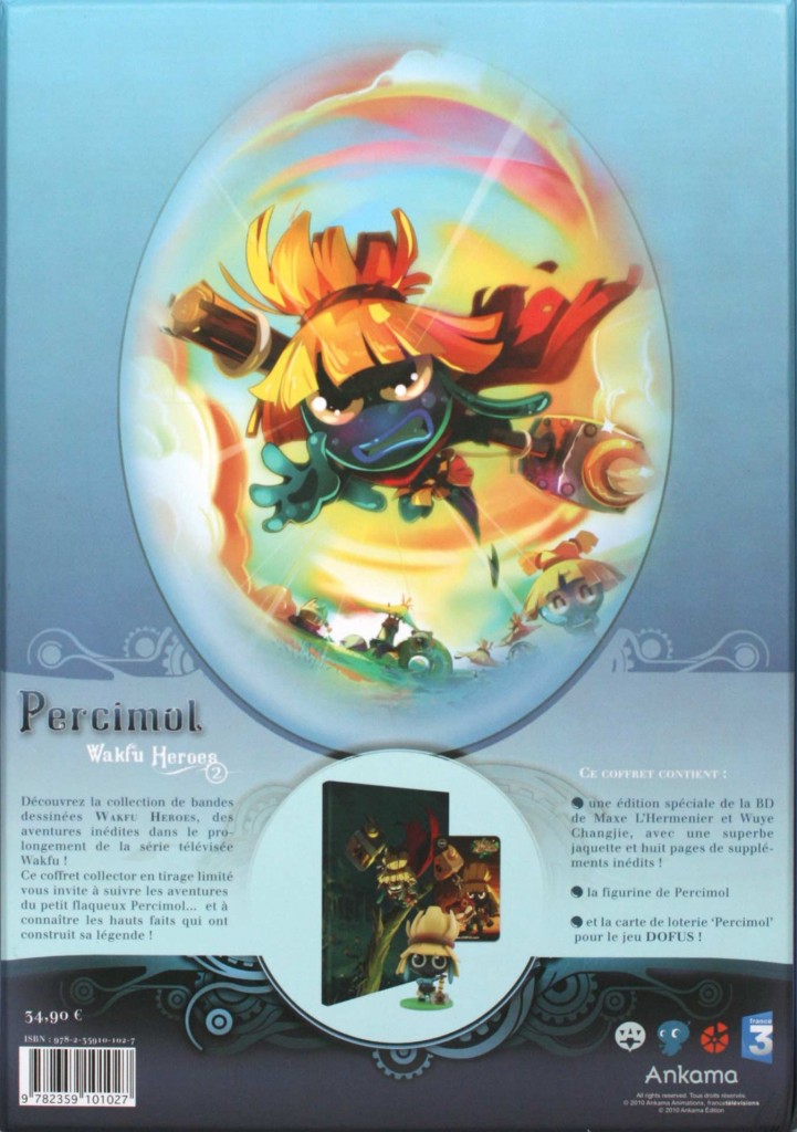 Packaging de la Box collector Wakfu Heroes 2 - Percimol (dos)