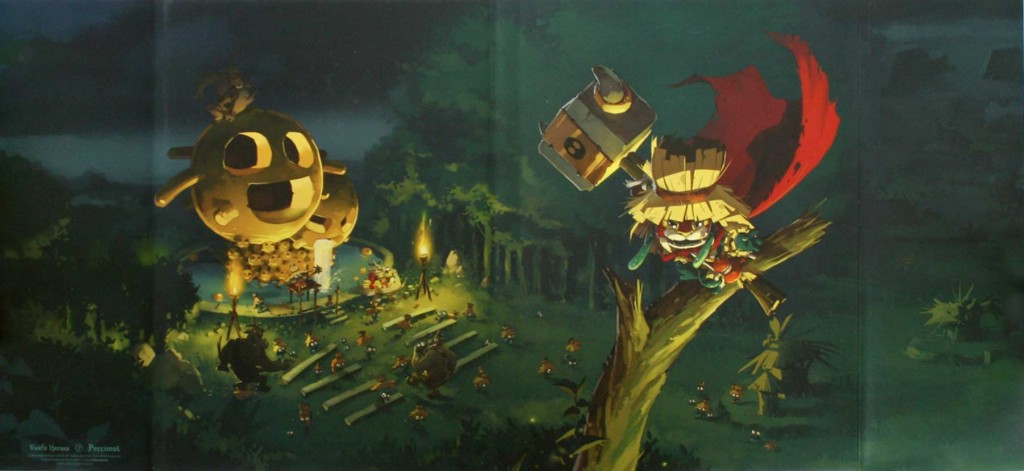 Couverture dépliée de la version collector du Tome 2 de Wakfu Heroes - Percimol