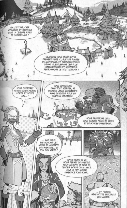 Page 1 du chapitre le sang coule plus épais, tiré de Warcraft Legends tome 4