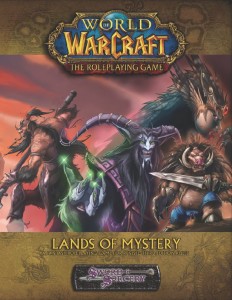 Couverture de l'extension Lands of mystery du jeu de rôle Warcraft