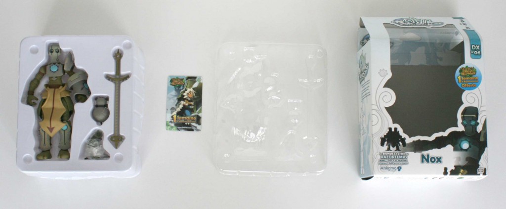 Contenu de la boîte de la figurine DX de Nox (Wakfu)