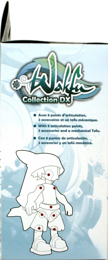 Collection Wakfu DX : côté gauche du packaging de la figurine de Yugo et Az