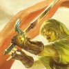 Link, détail de la peinture 25 ans de Zelda
