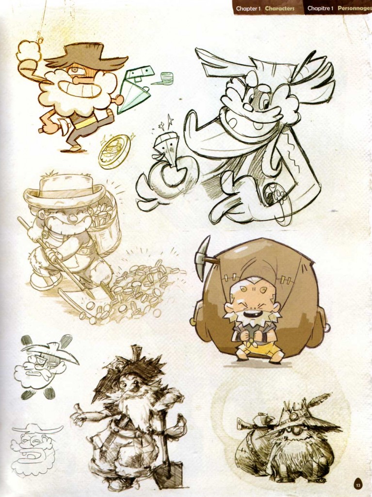 Page 13 de l'Art book de Dofus 2.0