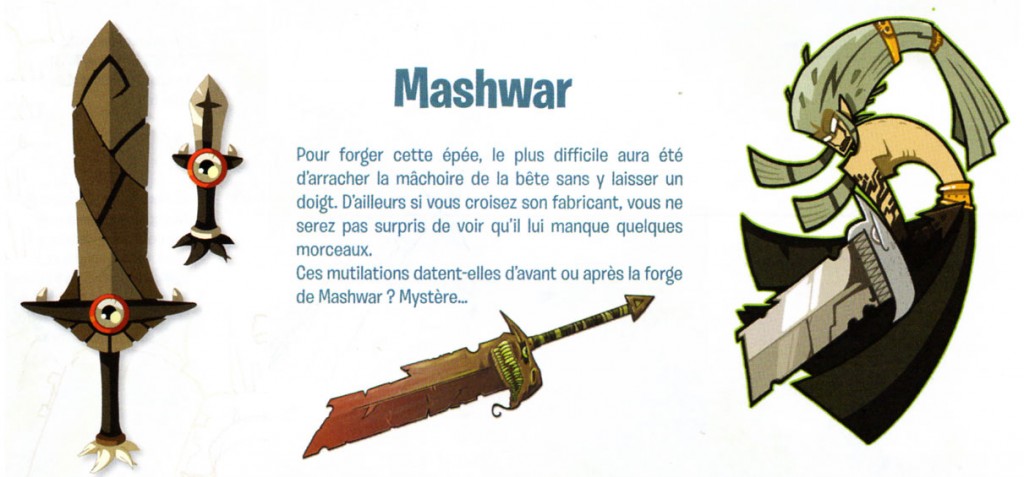 Rubilax a été forgée à partir de l'épée maléfique Mashwar (Dofus -wakfu)