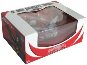 Packaging du Goldorak dans sa soucoupe (High Dream - 34 cm)