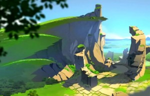 Au début de l'épisode on peut voir les ruines d'un vrai donjon