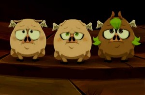 Yugo, Amalia et Evangelyne ont été transformés en Dragon Cochon (Wakfu ep 32)